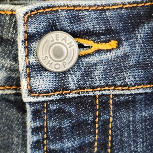 JEAN SHOP Stevie Union Wash Flare Cut Cotton Stretch Dark Soft Denim Jeans sz28 - Picture 5 of 12